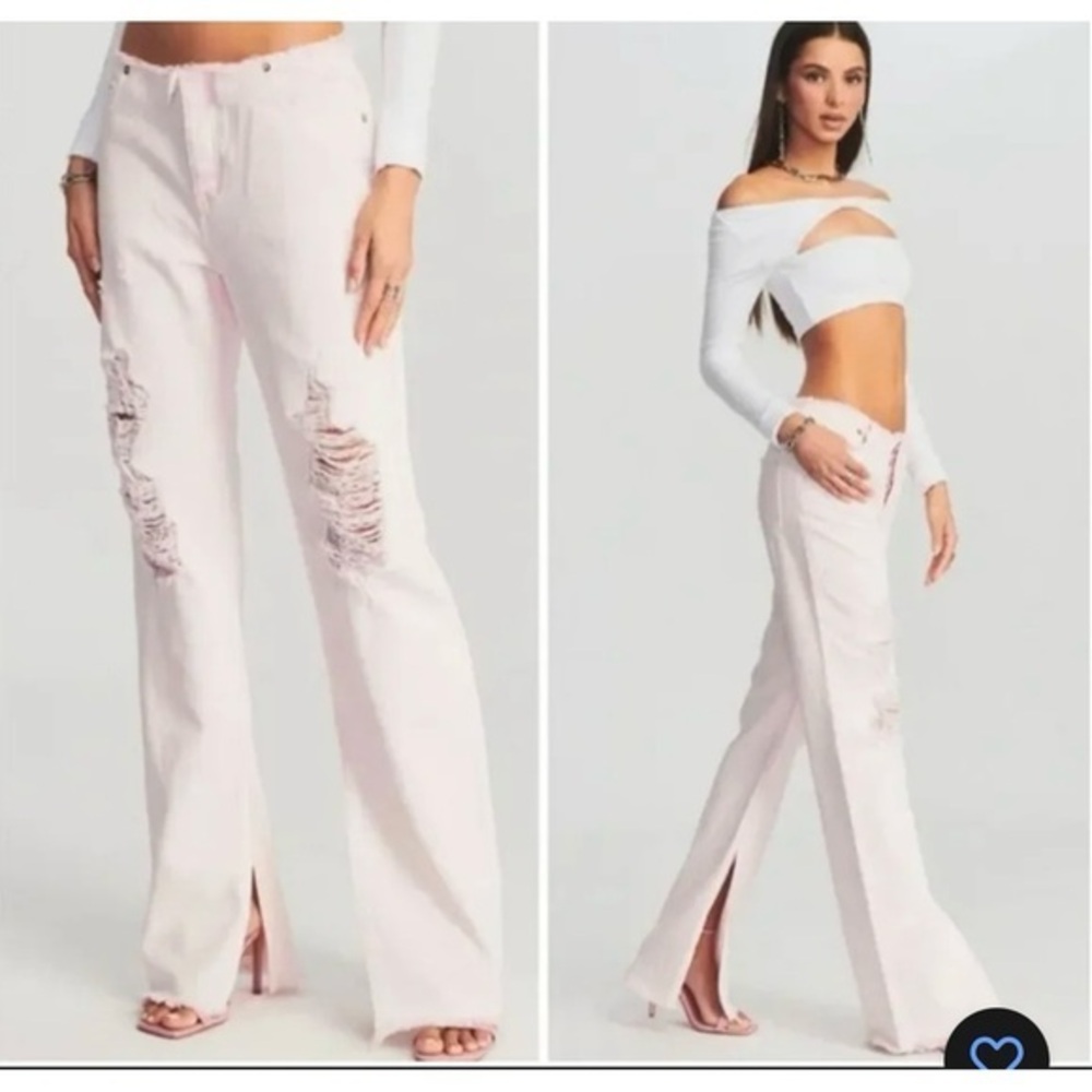 🌸M9 - Ser.O.Ya Sia Distressed Pink Jeans NWOT💕🛍️
